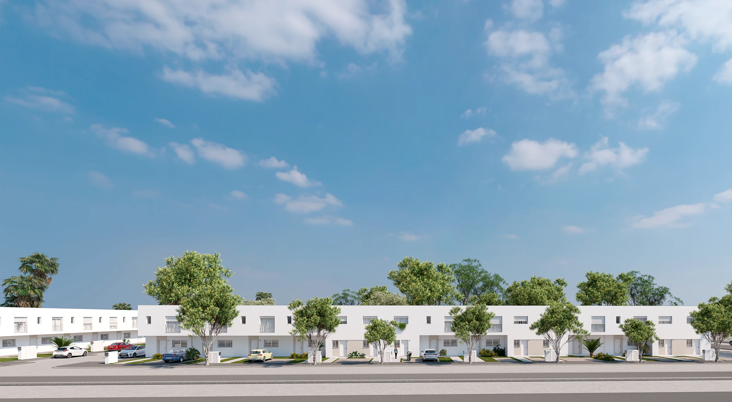 Vista del conjunto de Residencial El Espartal