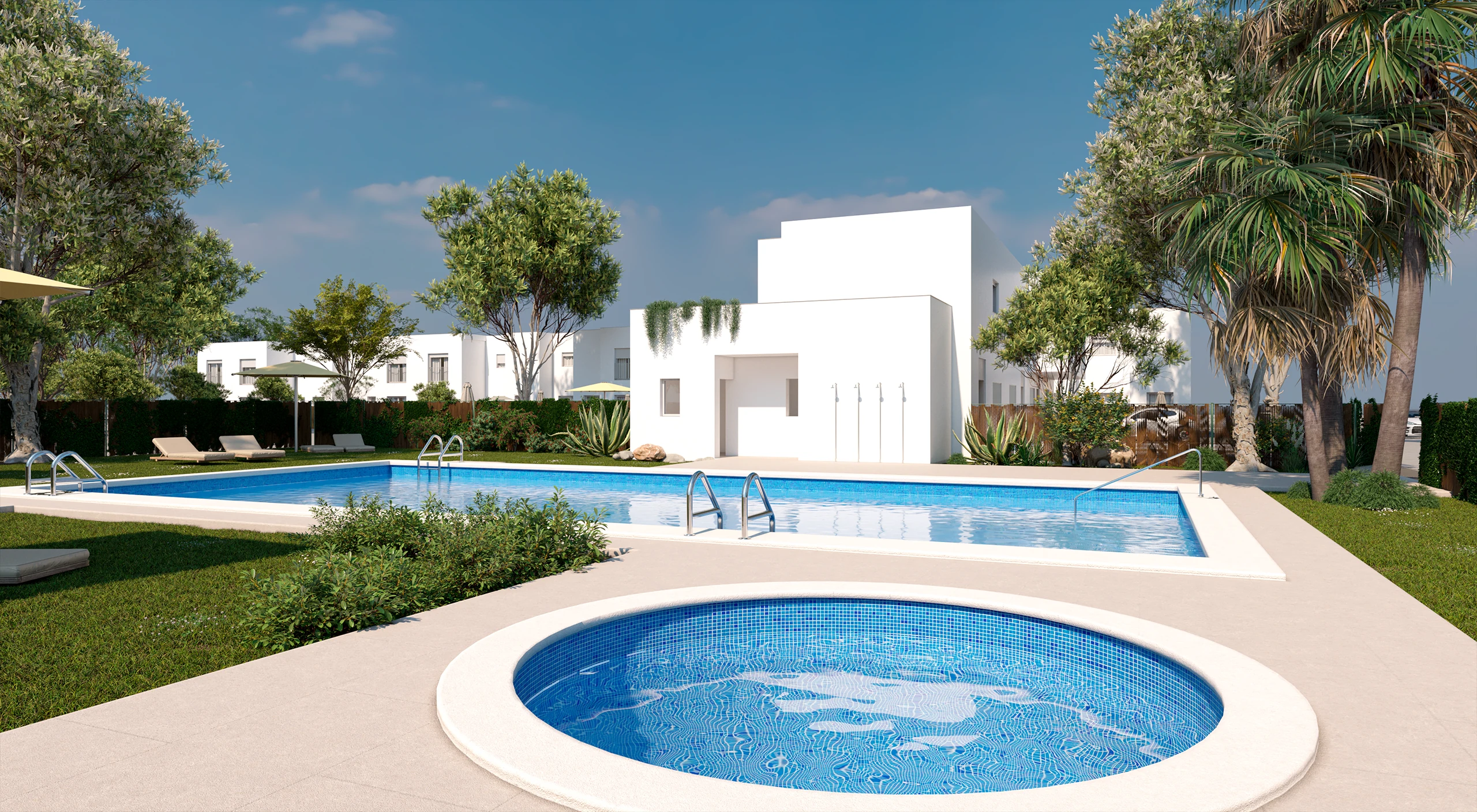 Piscina comunitaria de Residencial El Espartal