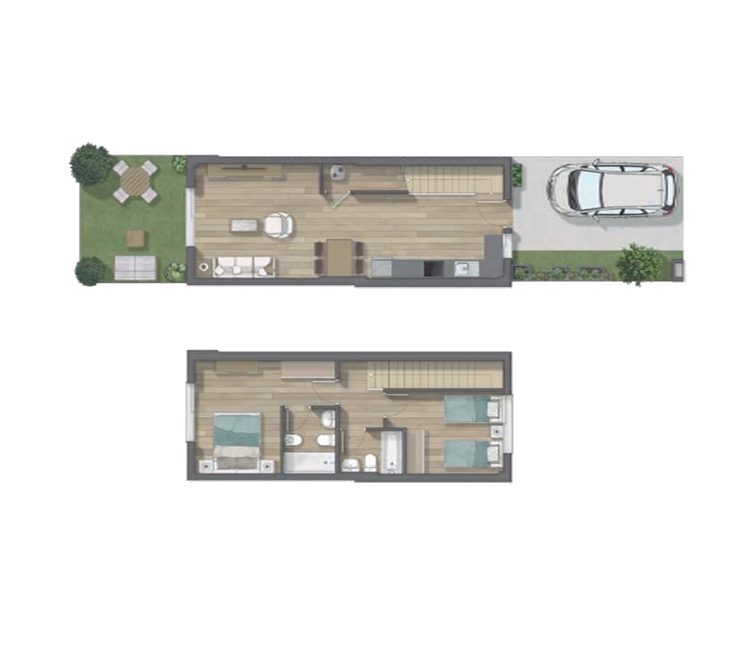 Plano vivienda Tipo A4