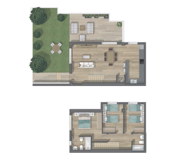 Plano vivienda Tipo I2